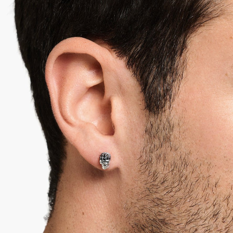 925 DEATHSKULL ZIRCONIA STUDS - KAYF