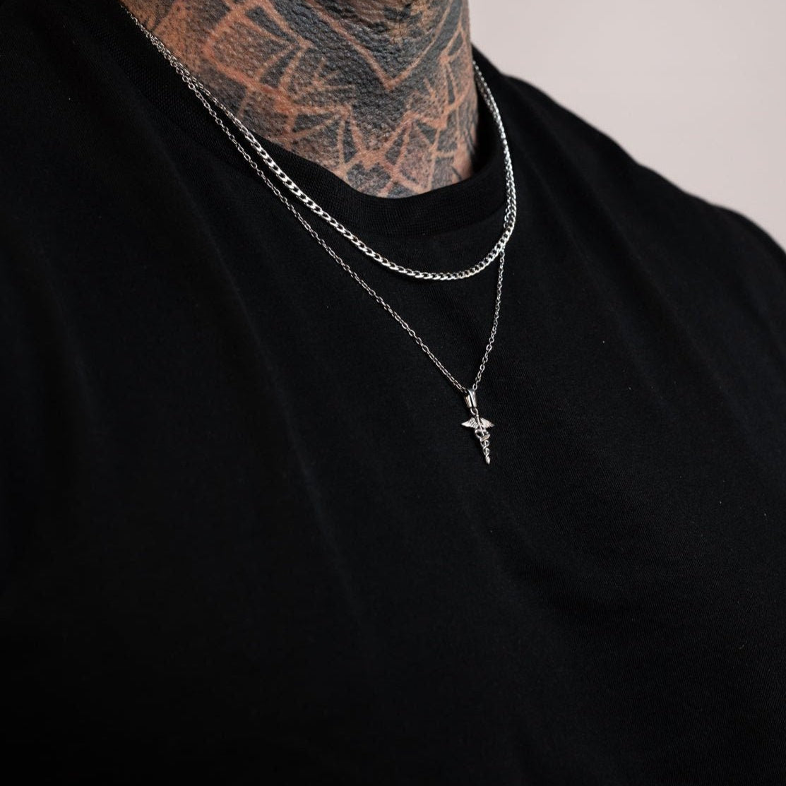 Small Caduceus (Silver) - KAYF