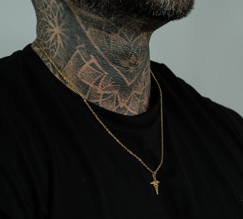 Small Caduceus (Gold) - KAYF