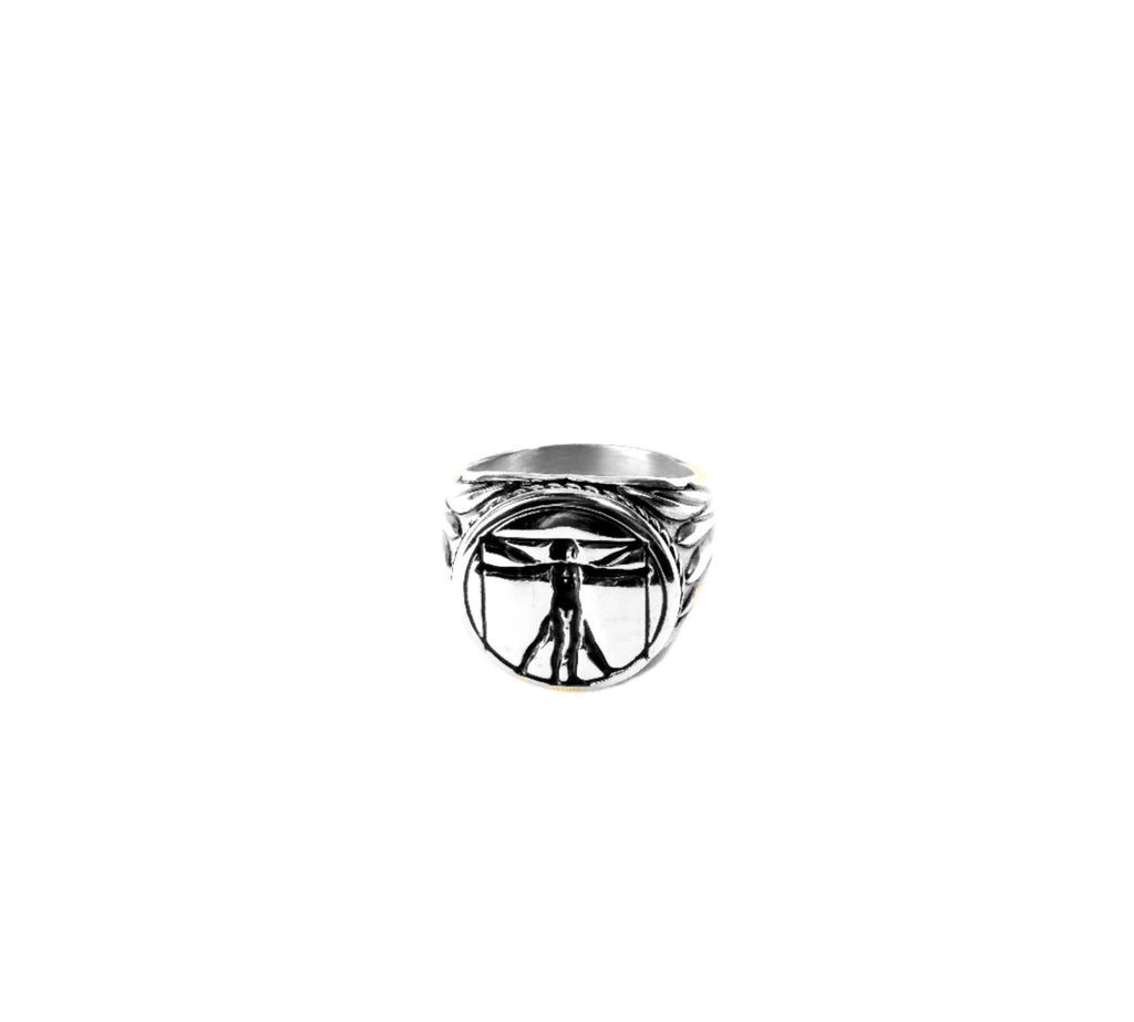 Vitruvian Signet Ring (Silver) - KAYF